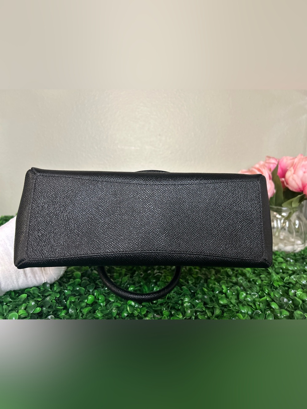 Coach Black Leather Satchel Carryall Crossbody Bag w/Original Chain and Tag - Picture 14 of 15